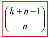 Le combinazioni con ripetizione il teorema